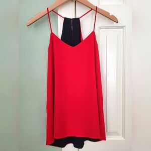 Express red and black reversible top XS
